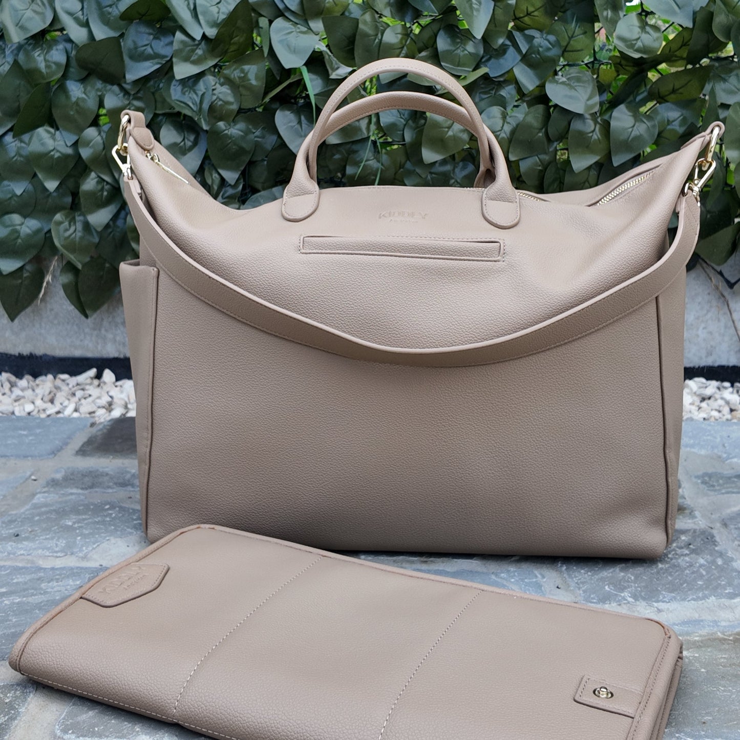Luiertas - Leather Beige