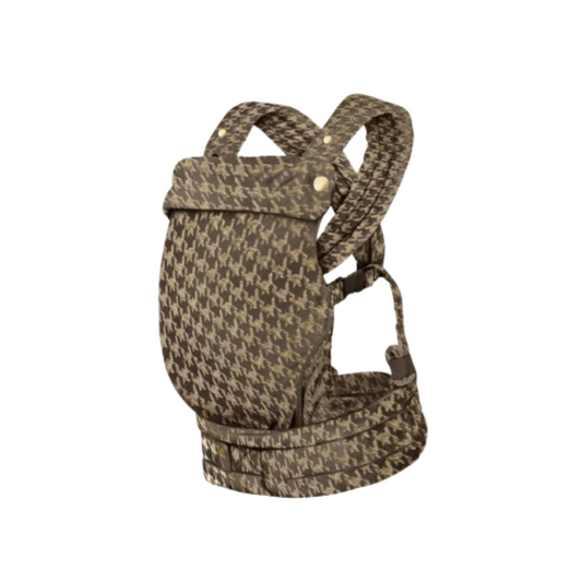 Draagzak baby - Houndstooth Brown