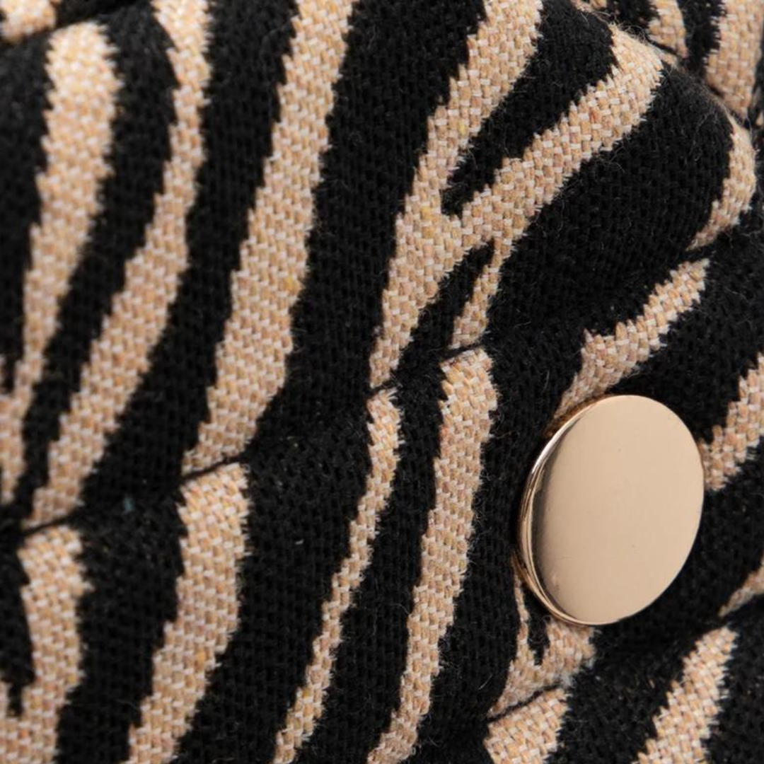 Draagzak Zebra Brown met gouden details