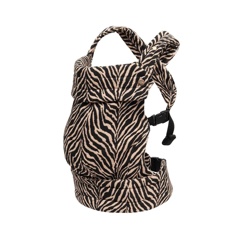 Ergonomische draagzak voor pasgeborene, baby en peuter in Zebra Brown 