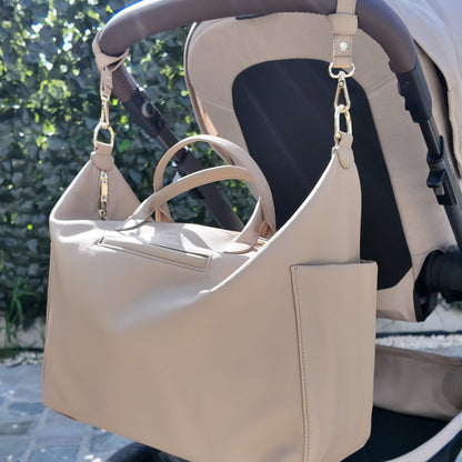 Luiertas - Leather Beige